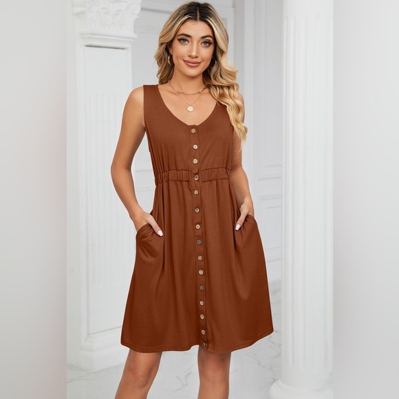 Summer Love Buttoned Down Midi Dress - Picture 2 of 5